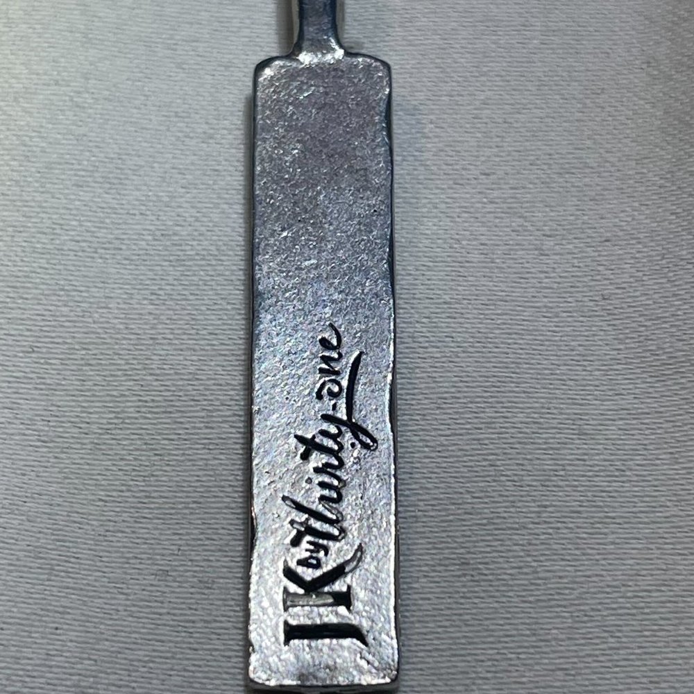 Thirty One 31 BLESSED PENDANT (6162) Silver Reva stamp charm - Picture 3 of 4